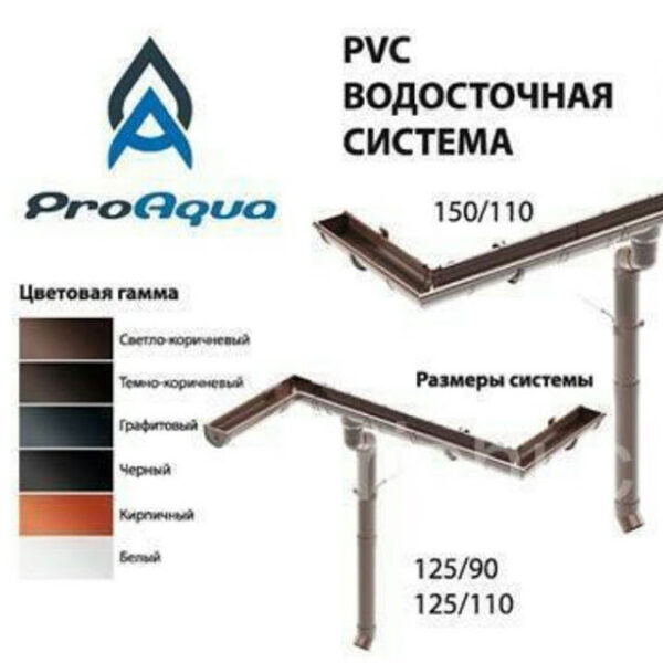 Держатель желоба металлический ProAQUA Ø150 мм - Зображення 6