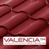 Металочерепиця VALENCIATM  ⁇  0,45 мм  ⁇  PE  ⁇  RAL 3005  ⁇  Optima Steel  ⁇